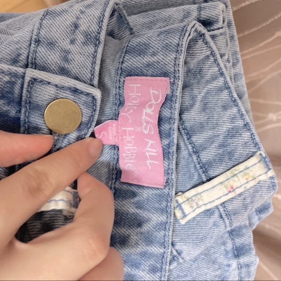 Dollskill x Holly Hobbie Dose of Happy Patachwork Denim Jeans - Picture 3 of 3